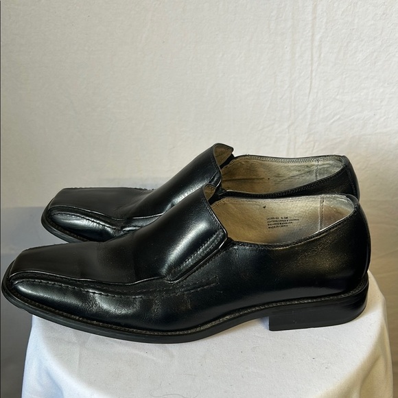 Stacy Adams Black Leather Dress Slip On Shoes Size 8.5 - Picture 3 of 7